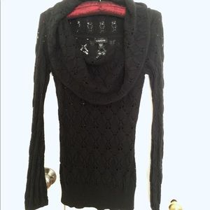 Bebe lace black sweater